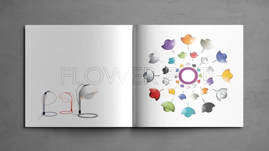 Möbeldesign-Katalog-Flower